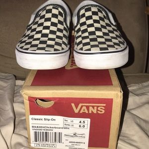 VANS CHECKERBOARD CLASSIC SLIP ONS